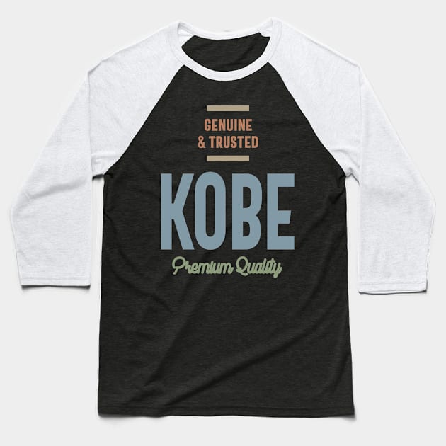 Kobe Personalized Name Birthday Gift Baseball T-Shirt by cidolopez